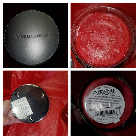 🎅 Yankee Candle 'Holiday Berry' w/Ornament Holder - Picture 4 of 6